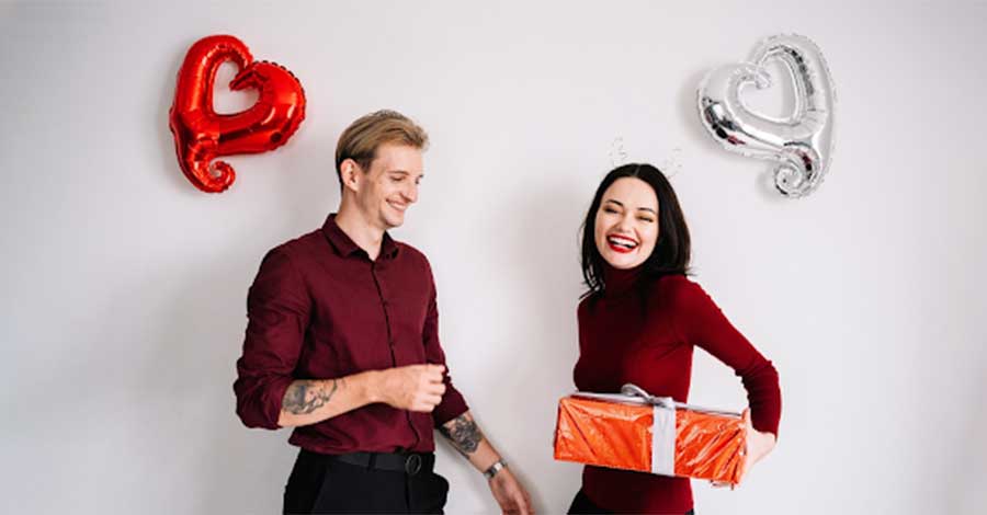 a couple during valentine's